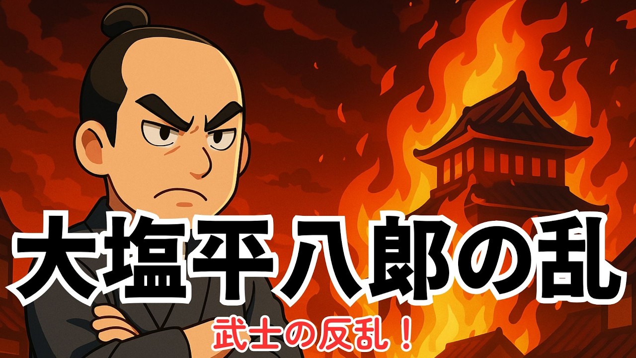 ざっくり解説 大塩平八郎の乱｜元与力が起こした！江戸の常識を覆した反乱