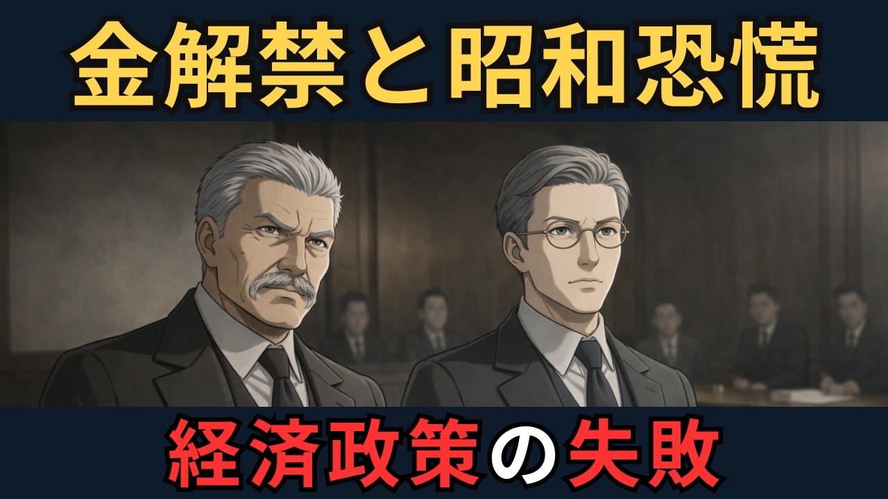 昭和恐慌を招いた「金解禁」の真実｜浜口雄幸と井上準之助の命がけ｜ざっくり解説