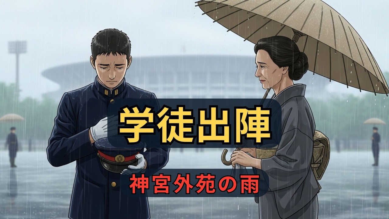 学徒出陣｜雨の神宮外苑から戦地へ！若き学生たちの運命｜ざっくり解説