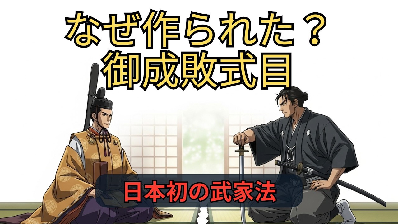 御成敗式目はなぜ作られた？承久の乱後に生まれた武家法｜ざっくり解説