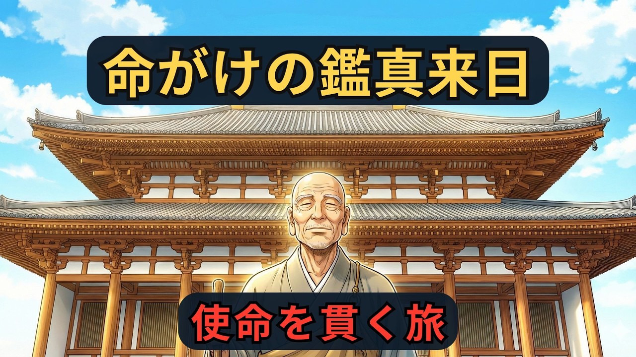鑑真来日｜5度の失敗と失明を乗り越えた執念の渡航｜ざっくり解説