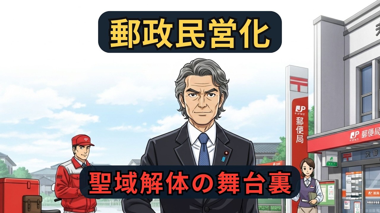 郵政民営化と小泉純一郎の構造改革とは？郵便局が担った巨大な役割｜ざっくり解説