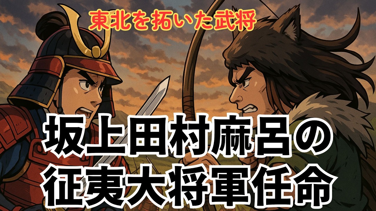 ざっくり解説 坂上田村麻呂の征夷大将軍任命｜蝦夷征討で東北への前線を押し上げた武将