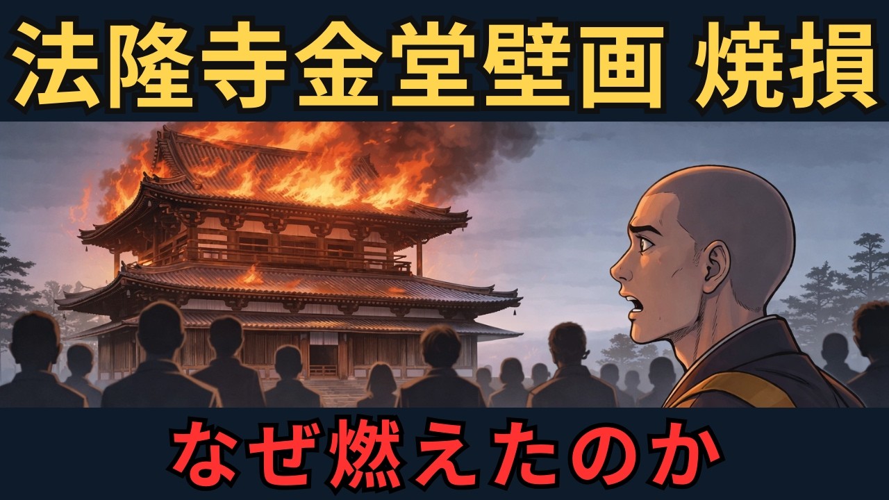 法隆寺金堂壁画はなぜ燃えた？国宝焼損の悲劇と教訓｜ざっくり解説