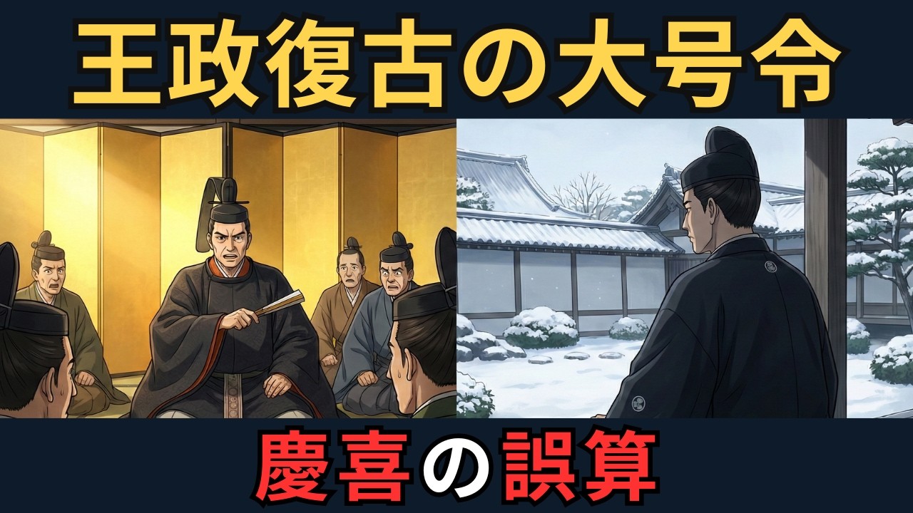 王政復古の大号令｜幕府の時代を終わらせる流れを決めた、王政復古の夜｜ざっくり解説